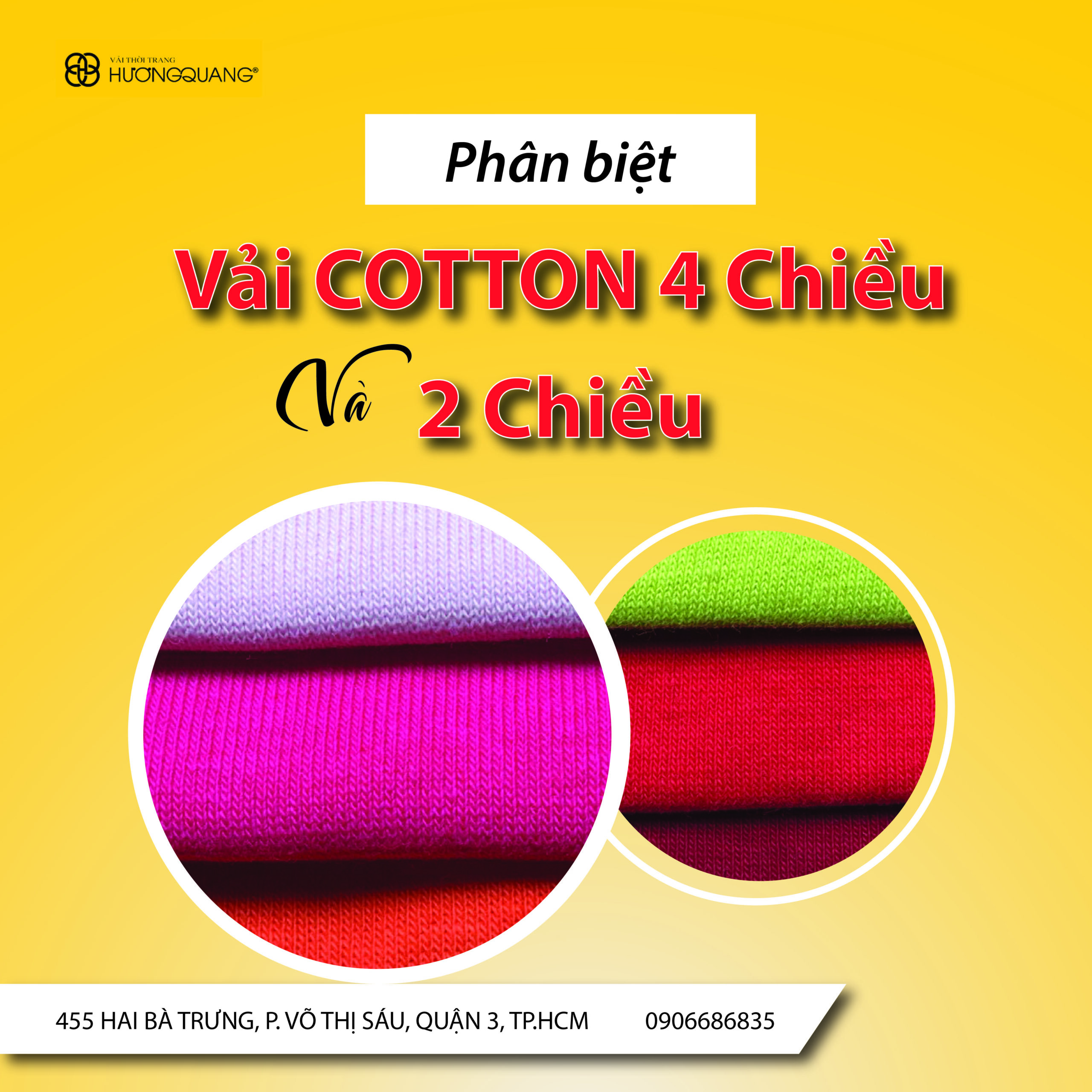 PHÂN BIỆT VẢI COTTON 4 CHIỀU VÀ 2 CHIỀU