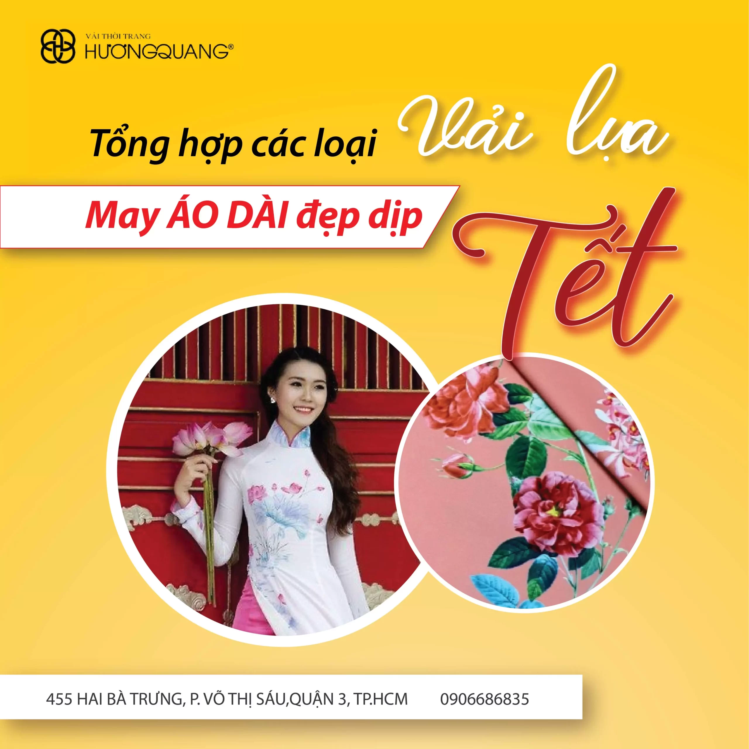 vải lụa may áo dài