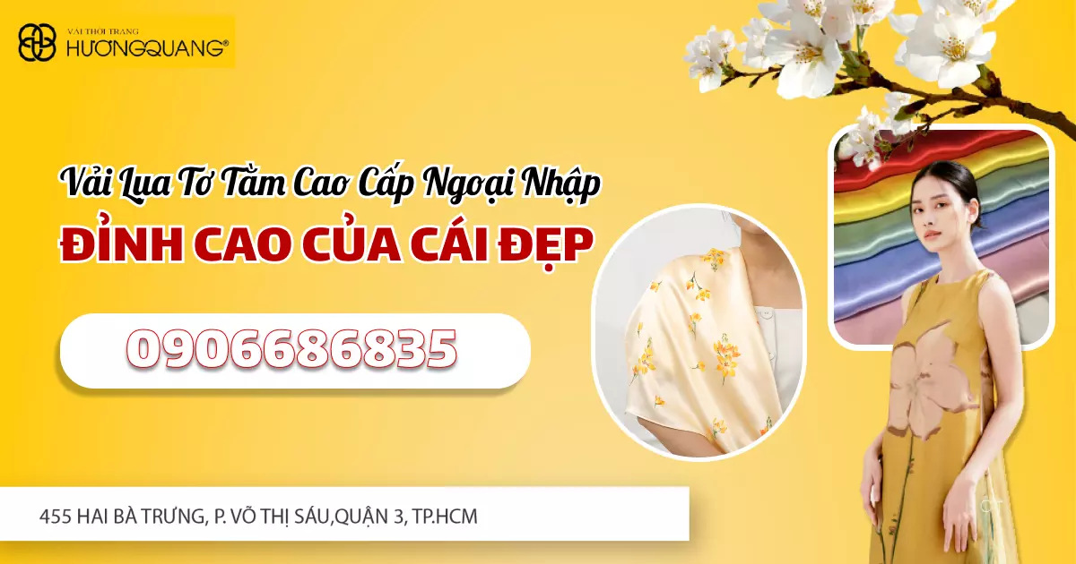 lụa tơ tằm cao cấp ngoại nhập 