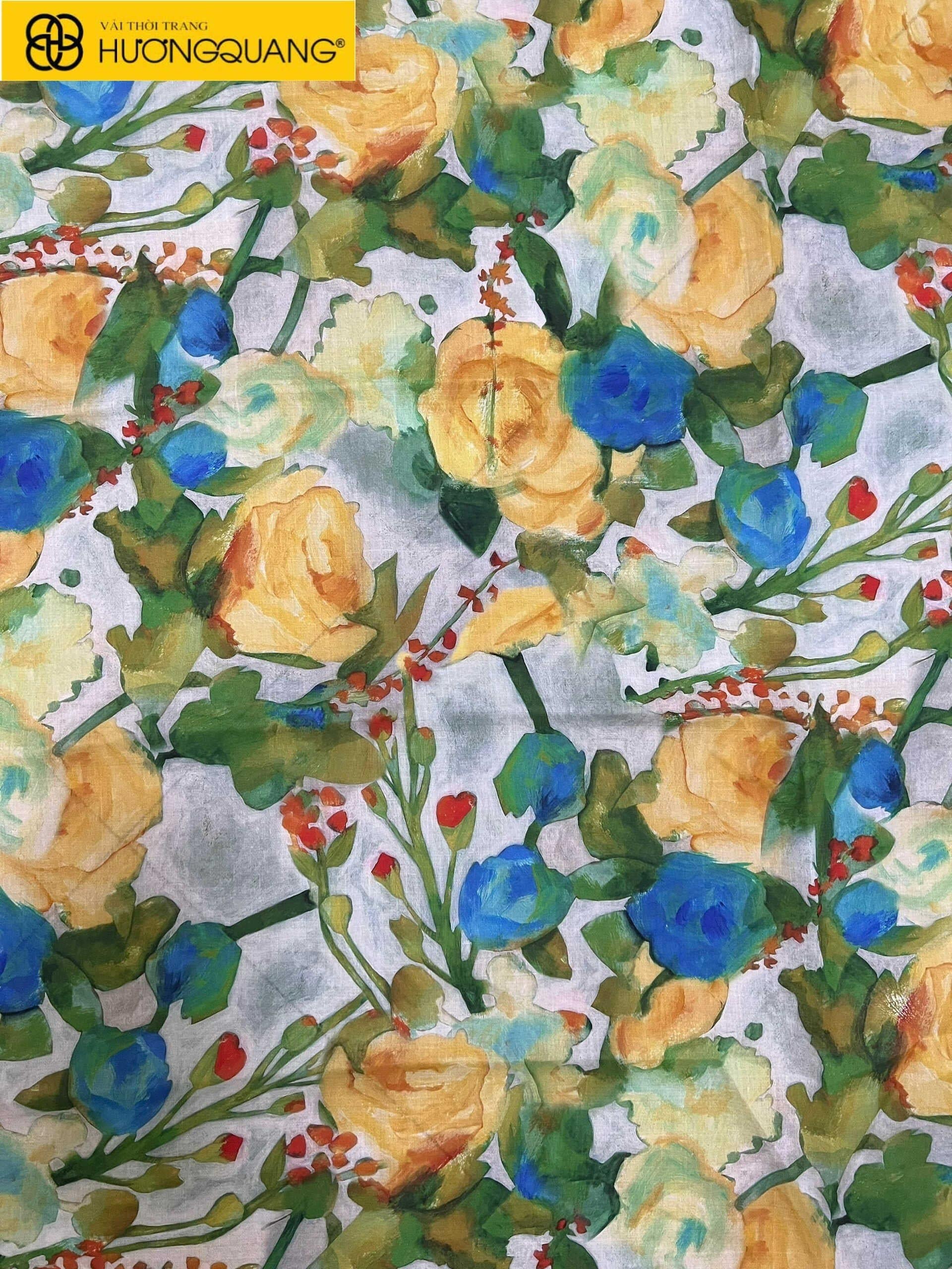 vải linen hoa 03