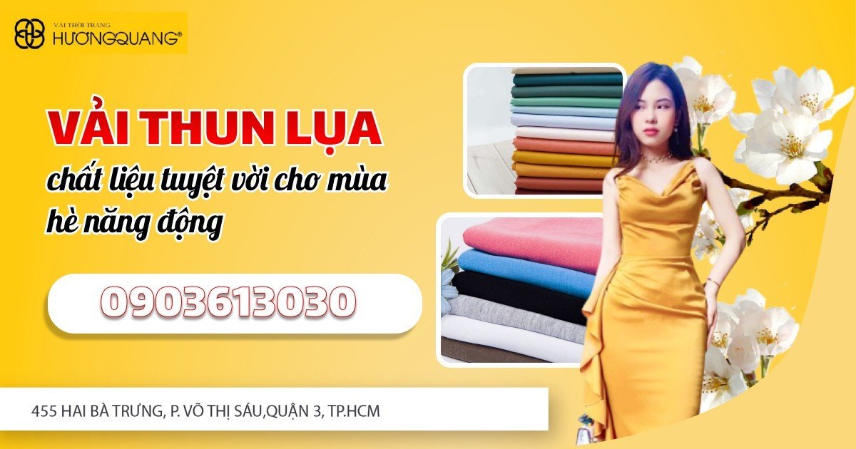 VẢI THUN LỤA - CHẤT LIỆU TUYỆT VỜI CHO MÙA HÈ NĂNG ĐỘNG