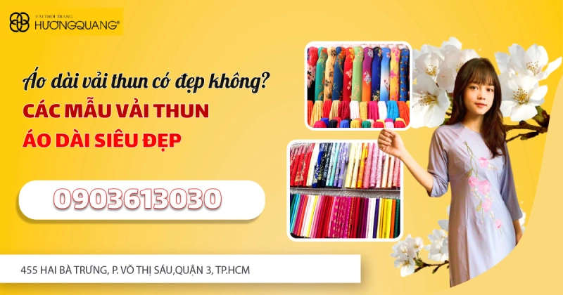 Áo dài vải thun có đẹp không? Các mẫu vải thun áo dài siêu đẹp