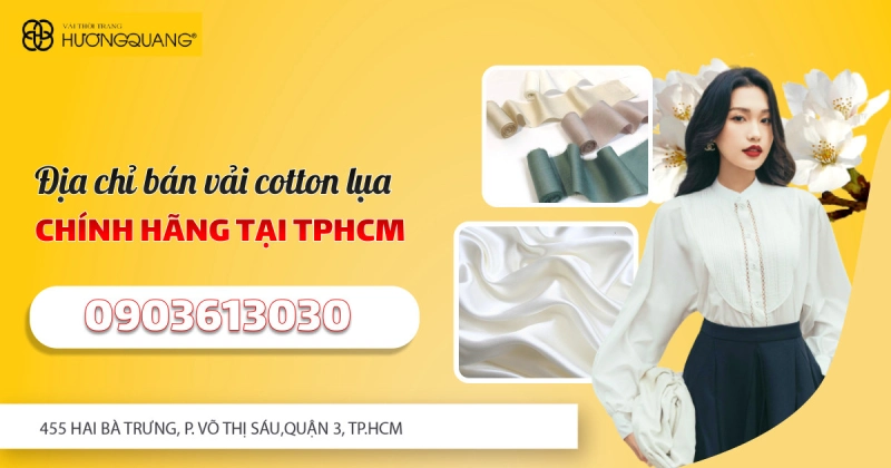 bán vải cotton lụa