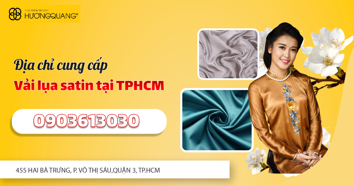 Địa chỉ cung cấp vải lụa satin tại TPHCM