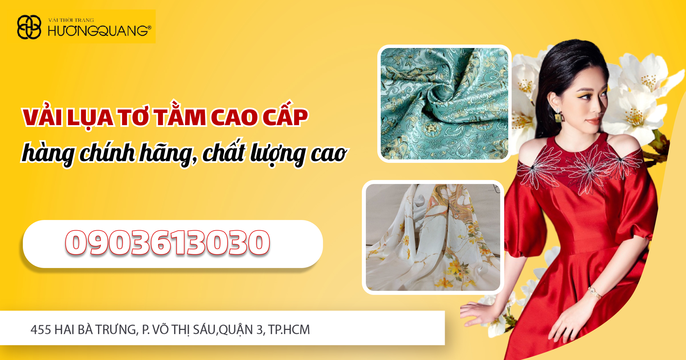 Vải lụa tơ tằm cao cấp