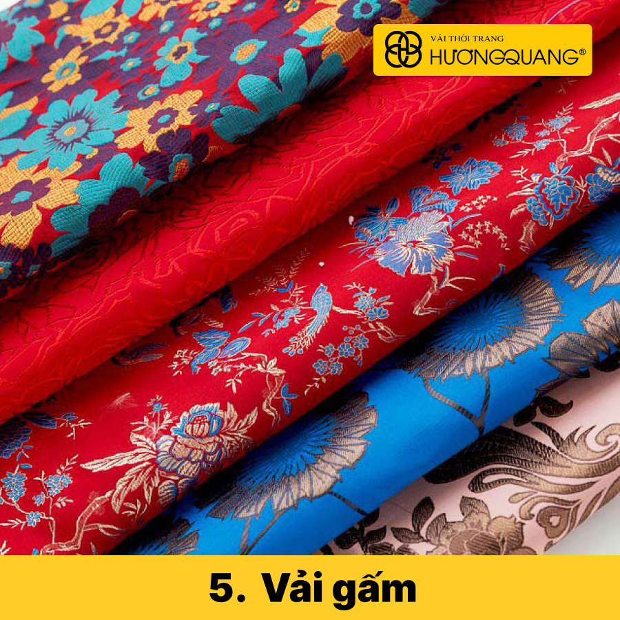 Vải gấm - Vải may đầm dạ hội đẹp