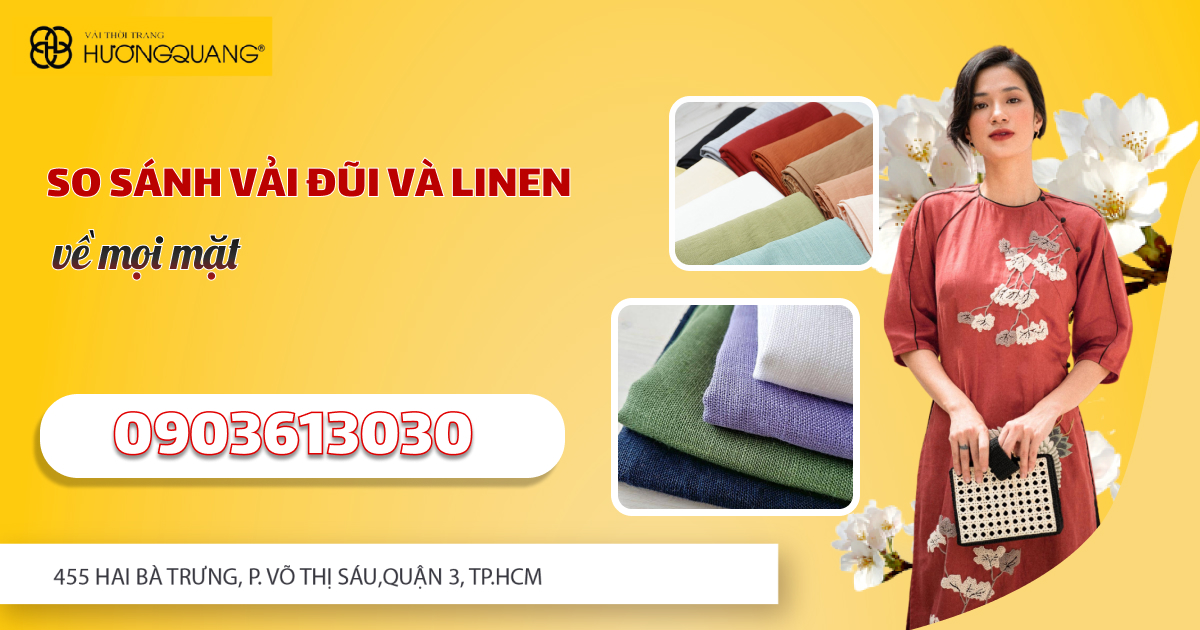 So sánh Vải đũi và Linen về mọi mặt