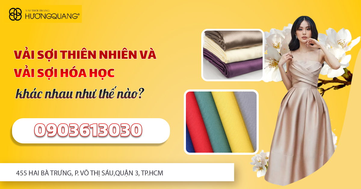 Vải sợi thiên nhiên và vải sợi hóa học khác nhau như thế nào