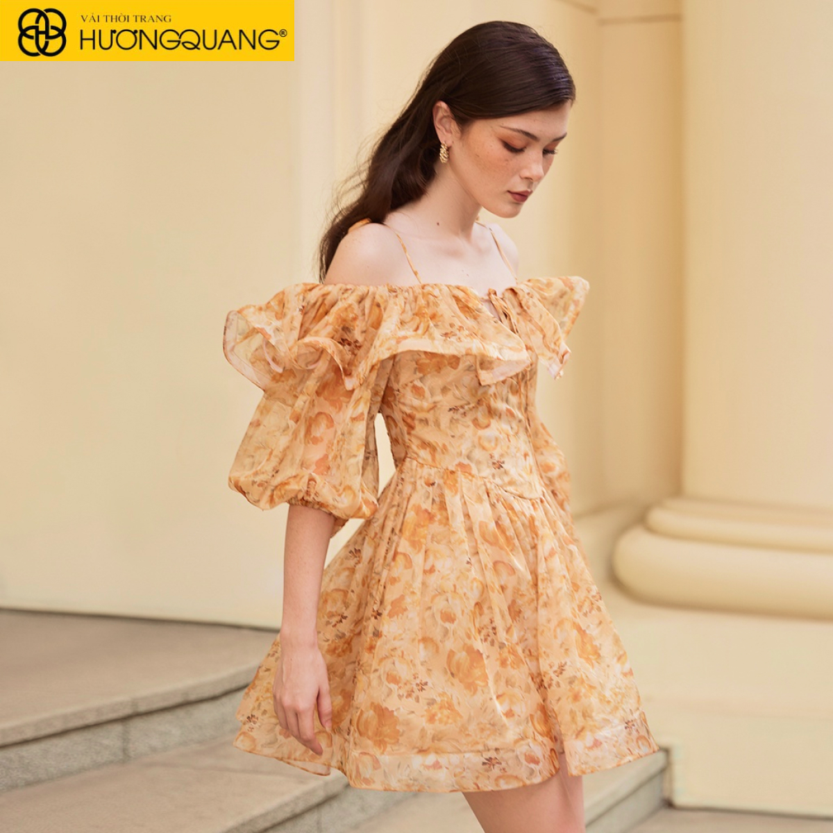 Các chất liệu vải may đầm xòe đúng form, đẹp chuẩn, nổi bật trước đám đông