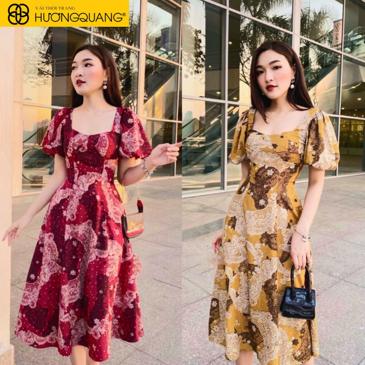 Các chất liệu vải may đầm xòe đúng form, đẹp chuẩn, nổi bật trước đám đông