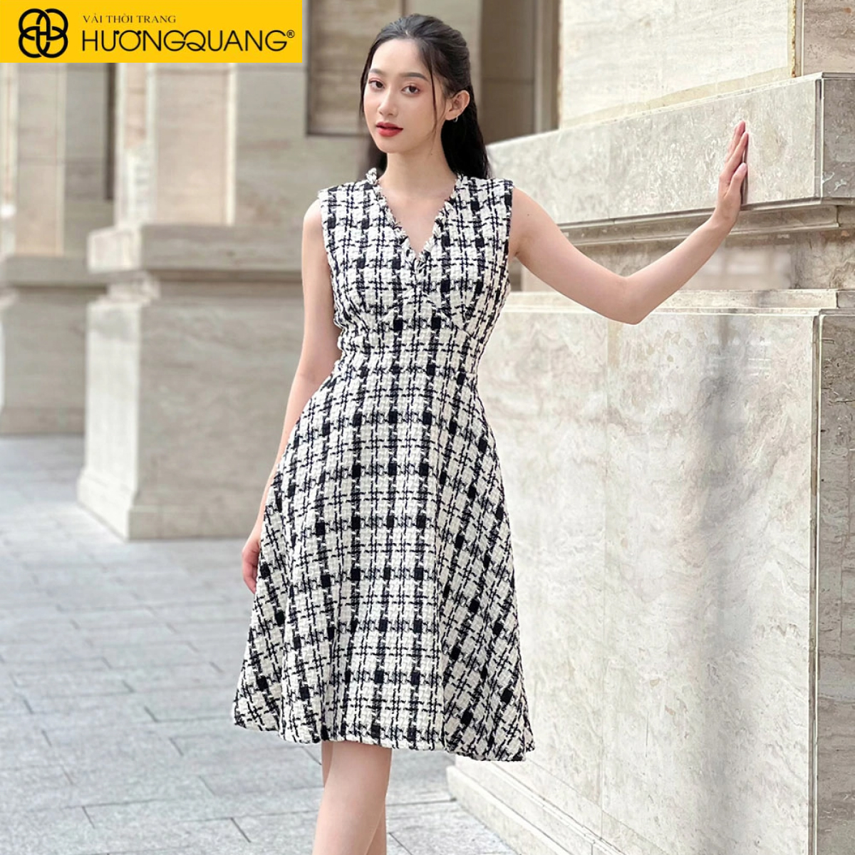 Các chất liệu vải may đầm xòe đúng form, đẹp chuẩn, nổi bật trước đám đông