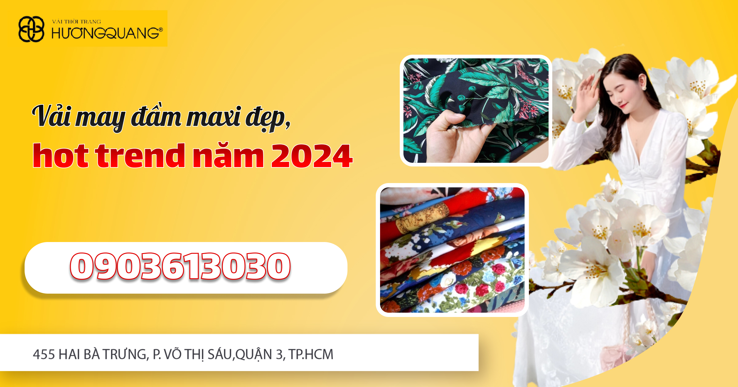 Vải may đầm maxi đẹp, hot trend năm 2024