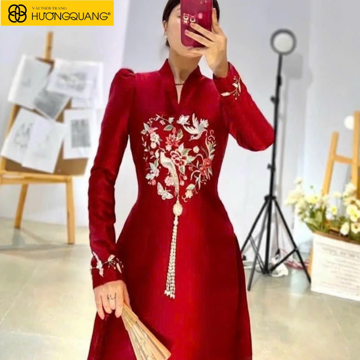 Vải tafta may gì đẹp