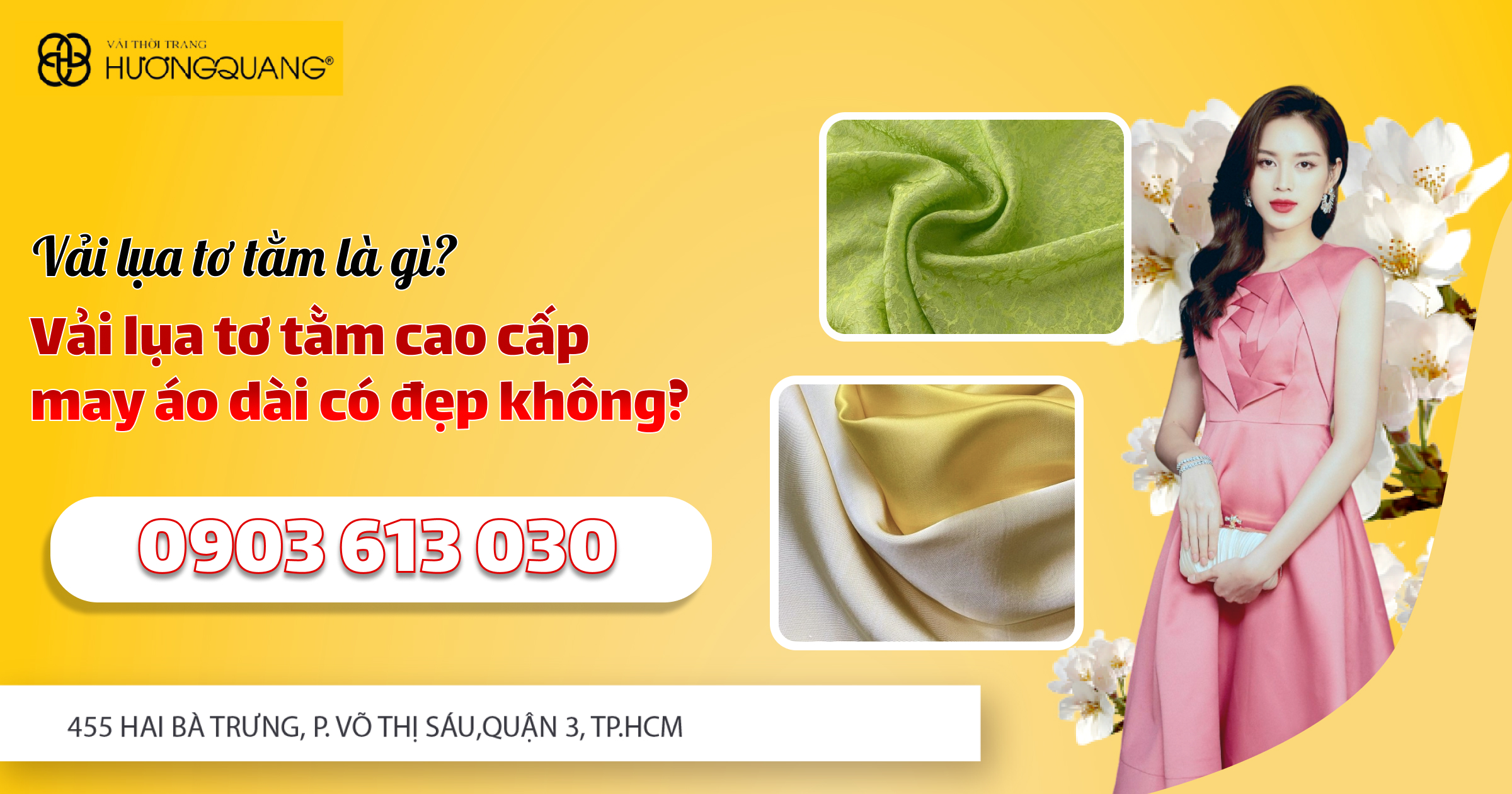 Vải lụa tơ tằm là gì? Vải lụa tơ tằm cao cấp may áo dài có đẹp không?