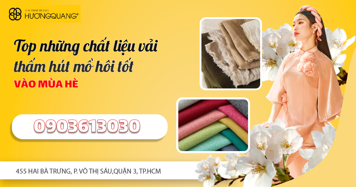 Top Những Chất Liệu Vải Thấm Hút Mồ Hôi Tốt Vào Mùa Hè