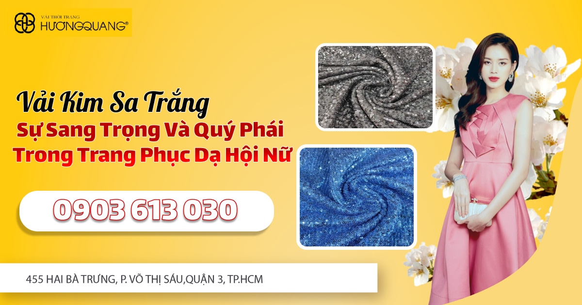 Vải kim sa trắng