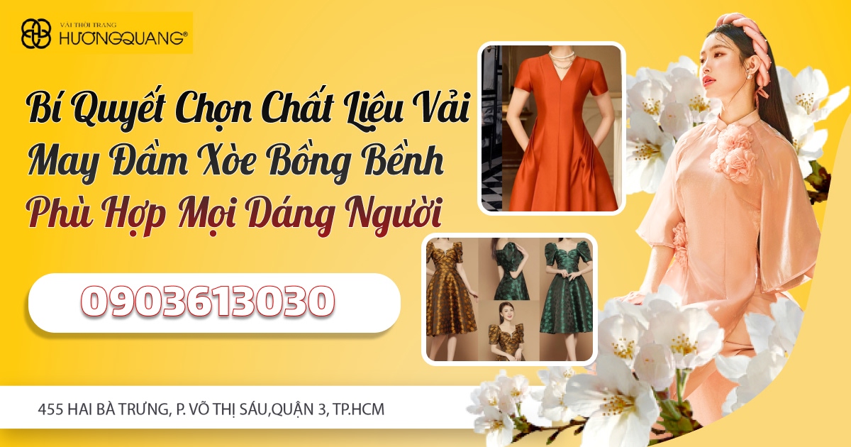 Chất liệu vải may đầm xoè