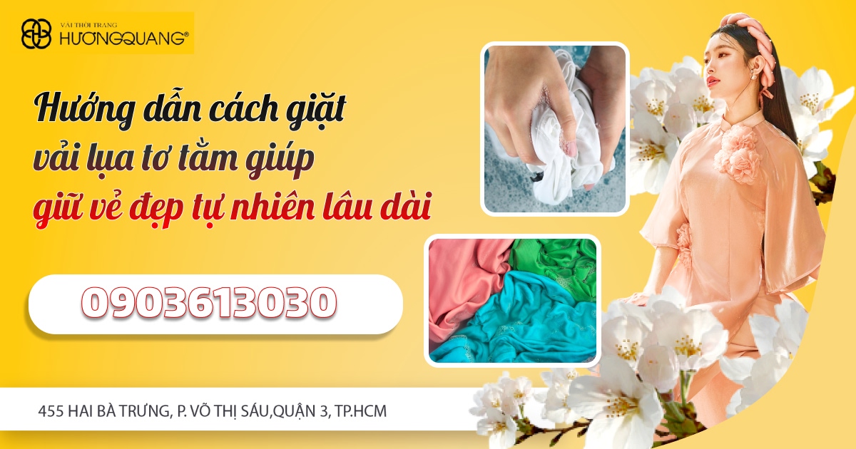 Vải lụa tơ tằm là một trong những chất liệu cao cấp, nổi tiếng với vẻ ngoài bóng mịn, mềm mại và sự tinh tế đặc trưng. Tuy nhiên, để duy trì được vẻ đẹp và độ bền của lụa tơ tằm theo thời gian, việc chăm sóc và giặt giũ đúng cách là vô cùng quan trọng. Trong bài viết này, chúng tôi sẽ hướng dẫn giặt vải lụa tơ tằm, giúp trang phục của bạn luôn giữ được vẻ đẹp tự nhiên và bền lâu.