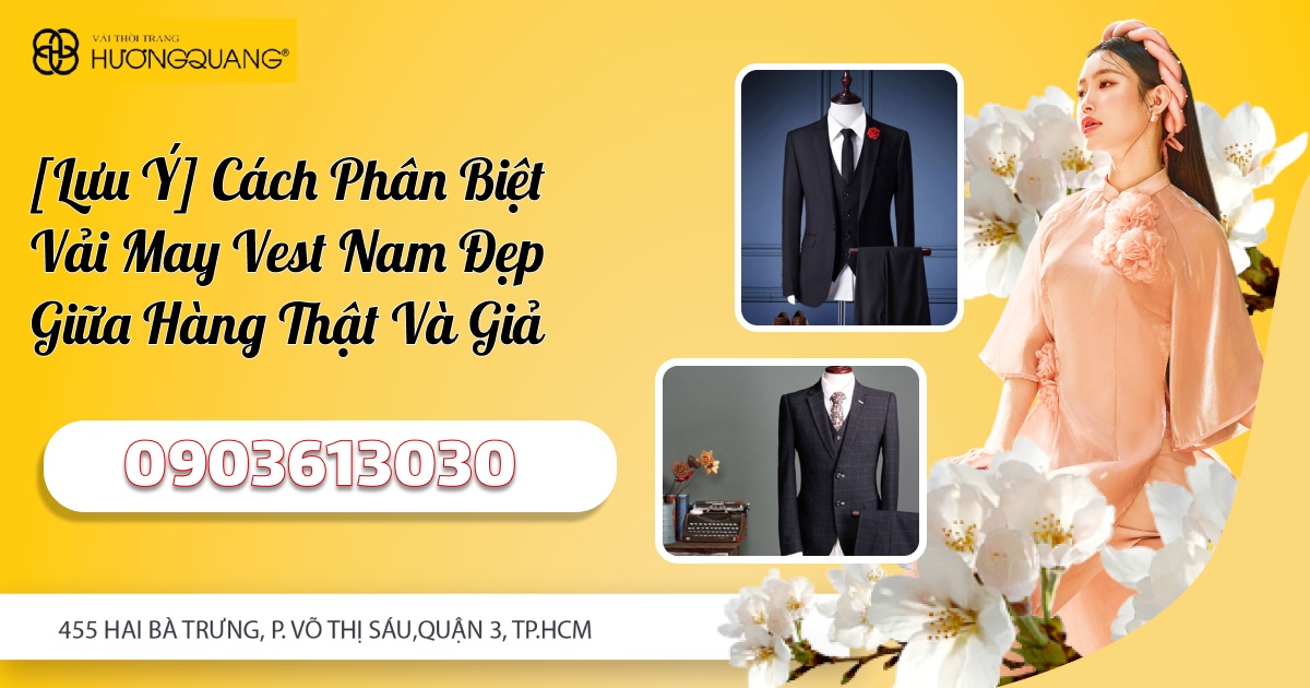 Vải may vest nam đẹp