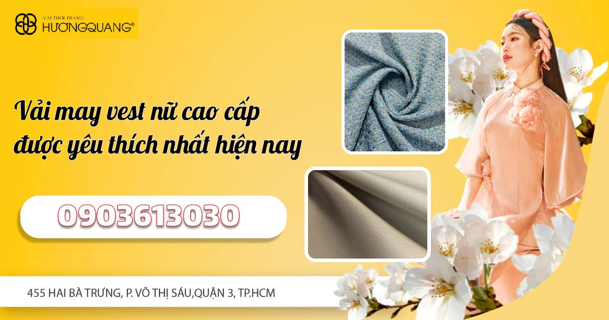 Vải may vest nữ cao cấp