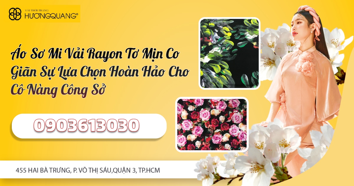 áo sơ mi vải rayon tơ mịn co giãn đang trở thành một xu hướng được yêu thích bởi tính năng ưu việt và sự đa dạng trong phong cách