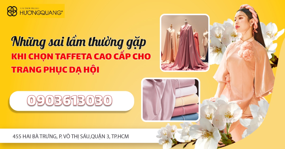 Taffeta dạ hội cao cấp