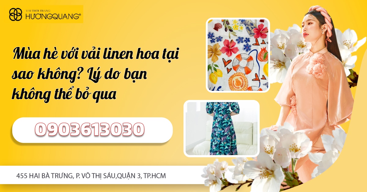 Mùa Hè Với Vải Linen Hoa Tại Sao Không? Lý Do Bạn Không Thể Bỏ Qua