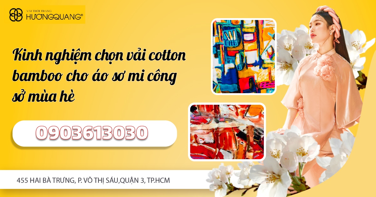Kinh nghiệm chọn vải cotton bamboo cho áo sơ mi công sở mùa hè
