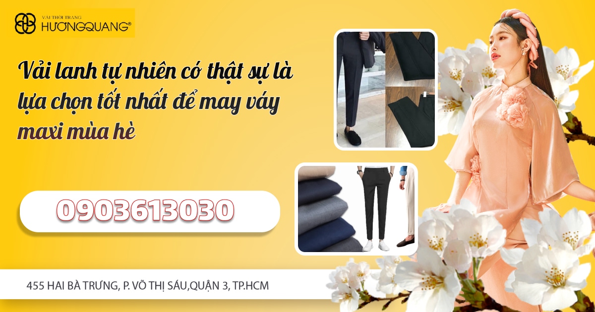 Vải lanh tự nhiên có thật sự là lựa chọn tốt nhất để may váy maxi mùa hè