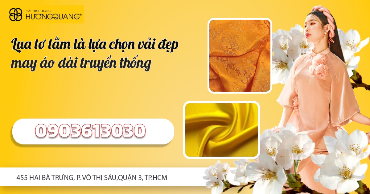 Vải may áo dài cao cấp tại Hương Quang