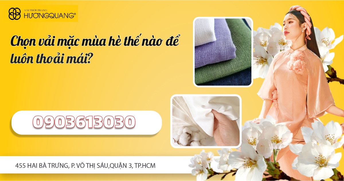 Cừa hàng vải Hương Quang tại TP.HCM