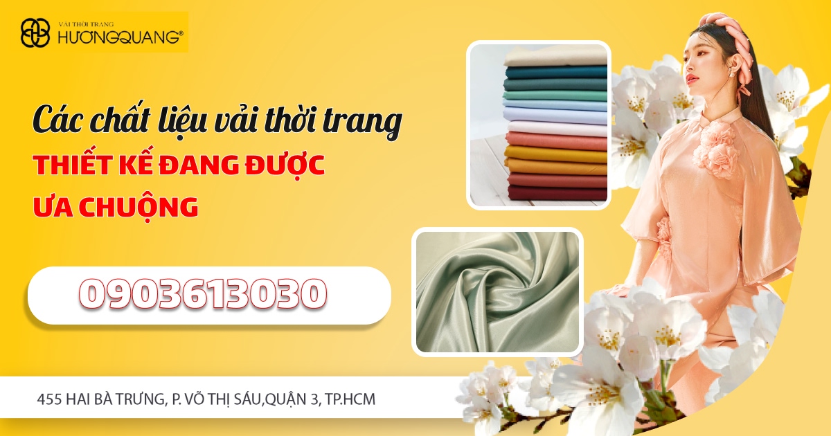 Cửa hàng mua vải thời trang cao cấp tại Hương Quang