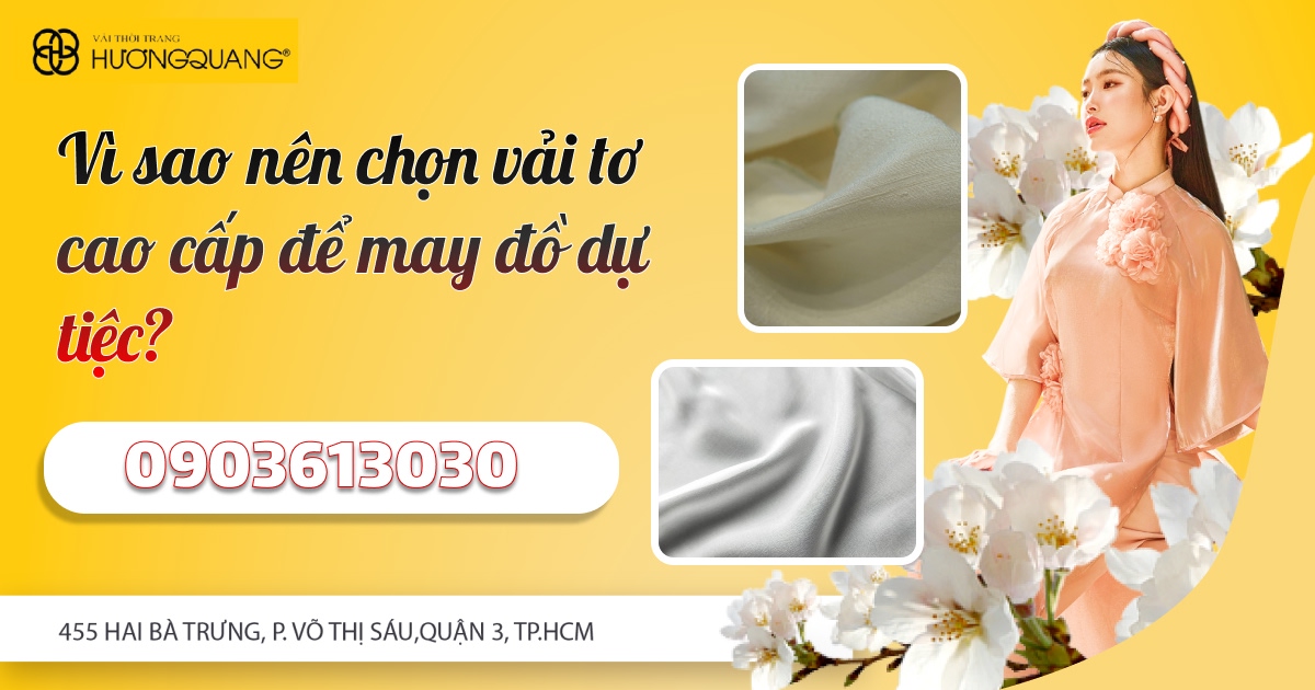 Vải tơ tằm cao cấp tại Hương Quang
