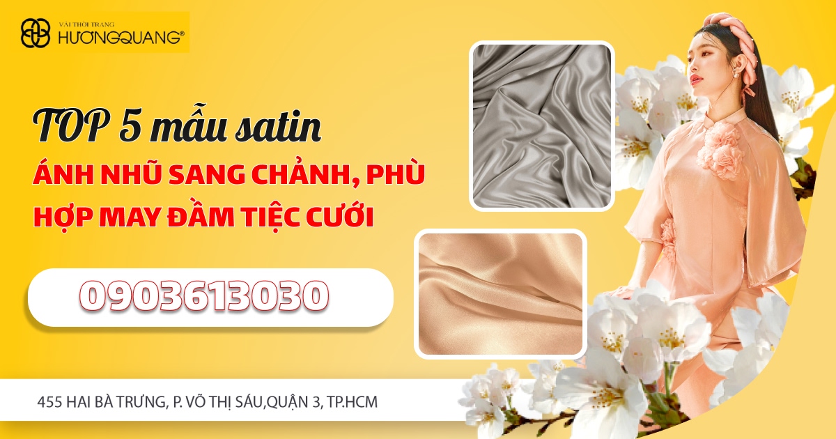 Vải satin sang trọng cho mục đích dự tiệc