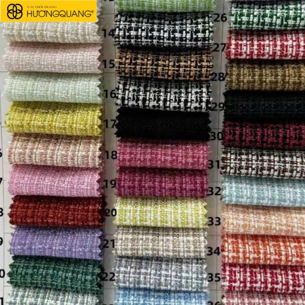 Vải dạ tweed xám cổ điển cho thời trang công sở