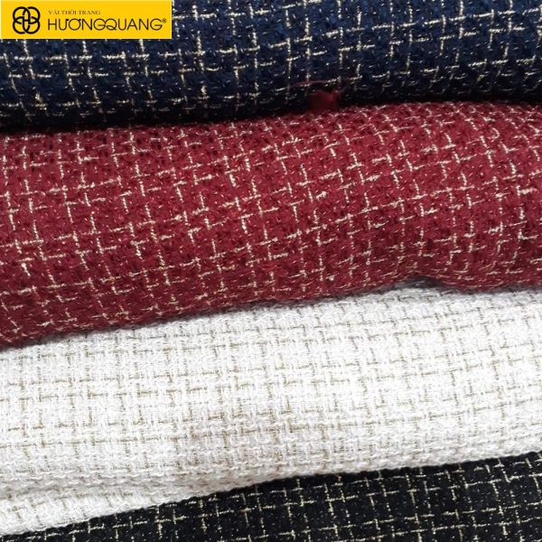 Vải dạ tweed dày giữ ấm tốt, bền màu