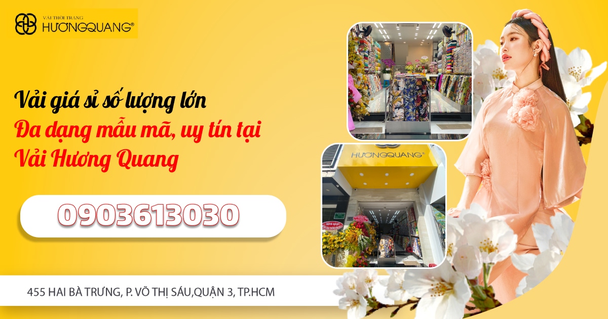 vải giá sỉ tại Hương Quang