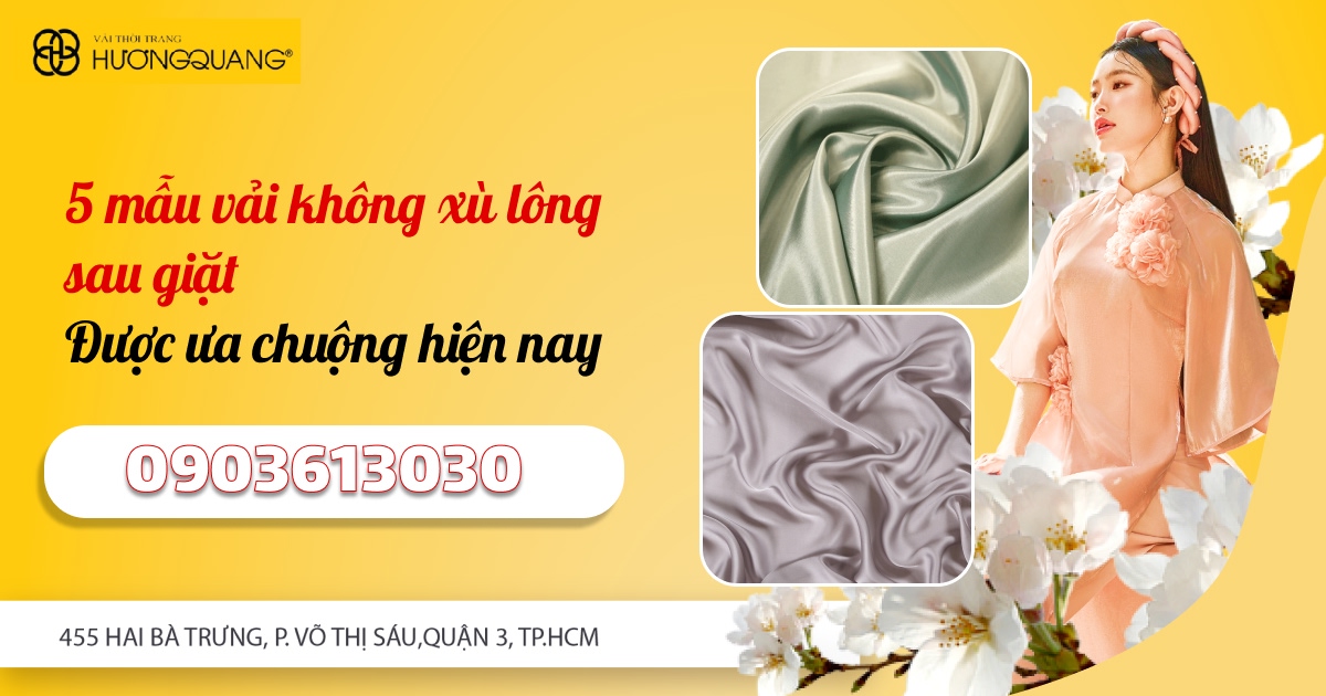 vải không xù lông sau giặt tại quận 3