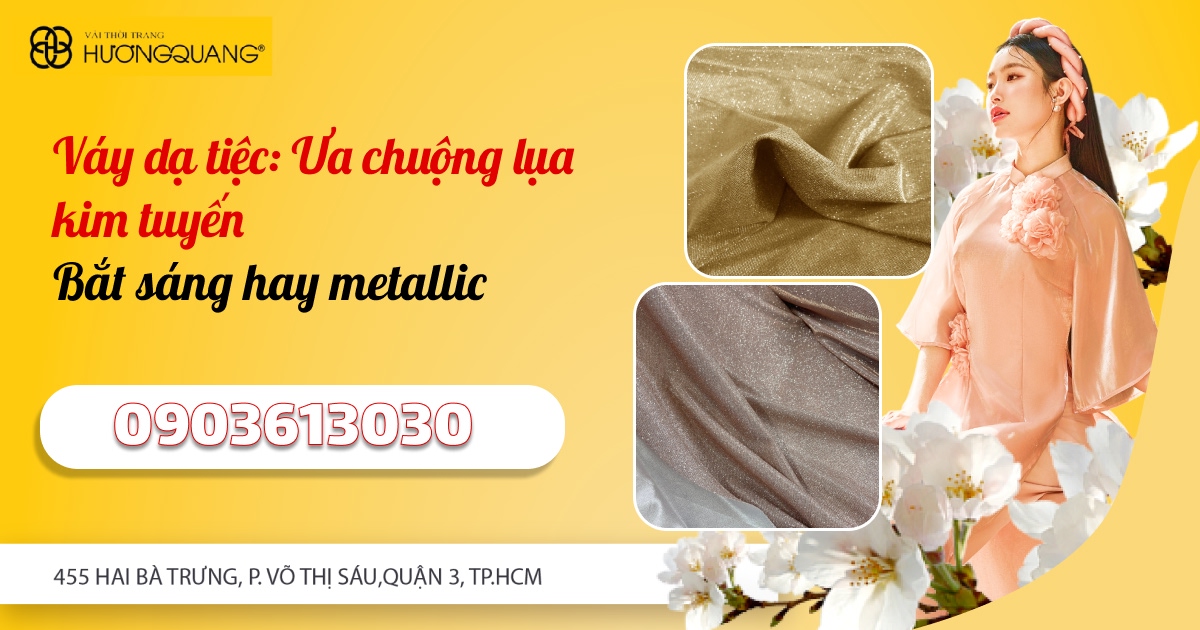 vải lấp lánh kim