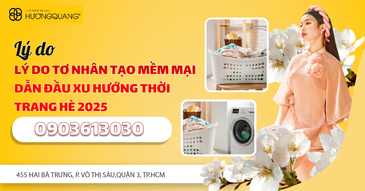 mua vải nhân tạo tại vải thời trang cao cấp Hương Quang