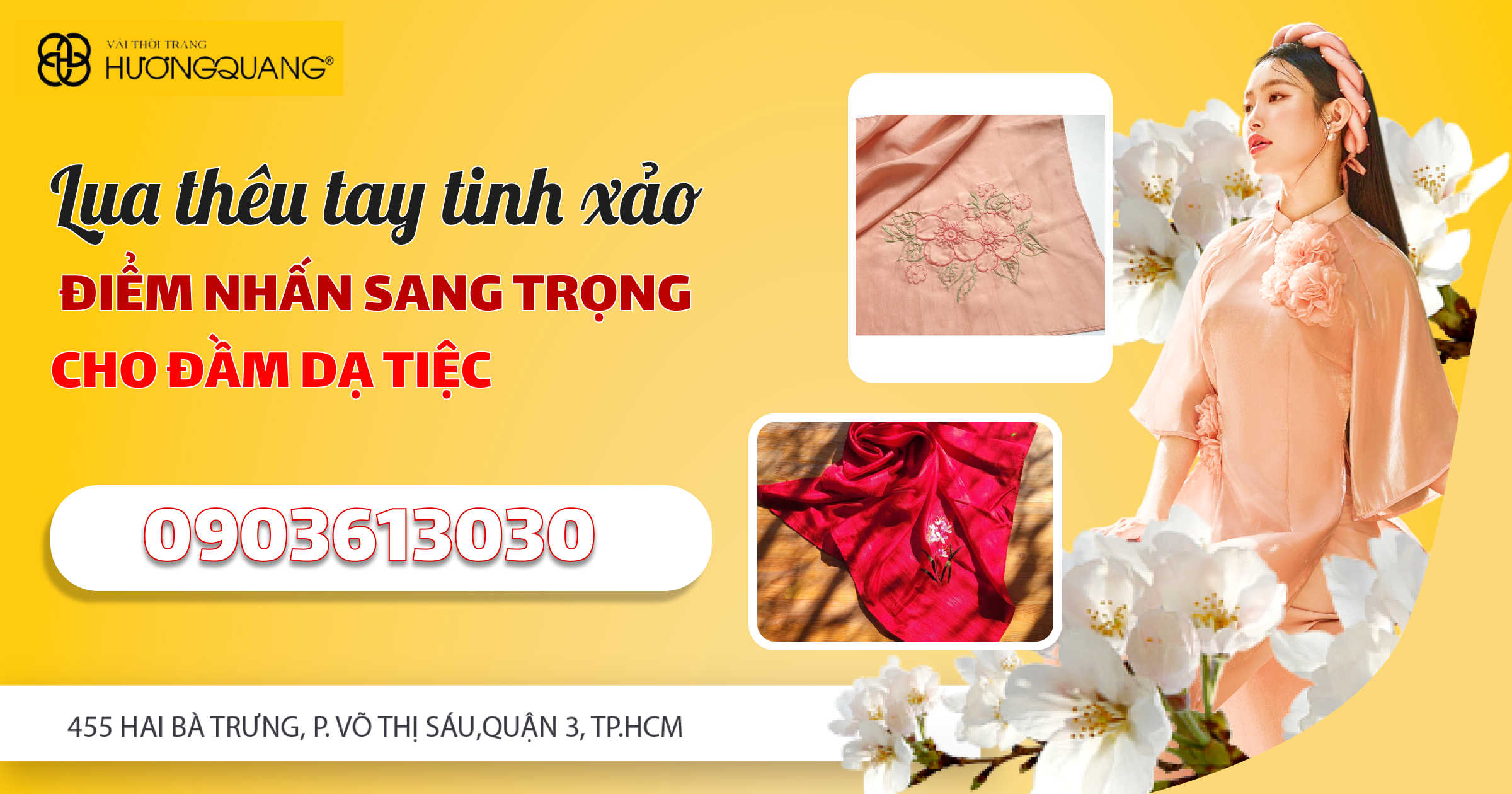 Cửa hàng Vải thời trang cao cấp Hương Quang tại TP.HCM