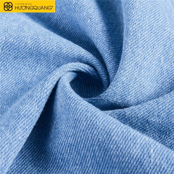 Cuộn vải denim xanh truyền thống với chất sợi dày bền