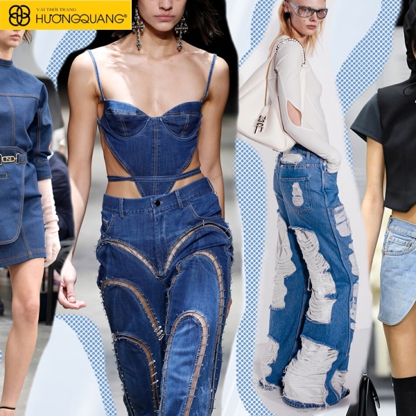 Phối áo khoác denim với blazer phong cách smart-casual