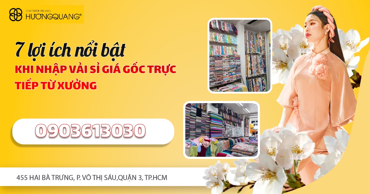 kho chứa vải sỉ đa dạng màu sắc và chất liệu tại xưởng Hương Quang