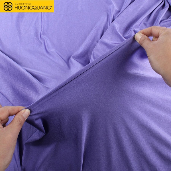 Cấu trúc sợi polyester và spandex trong vải thun lạnh