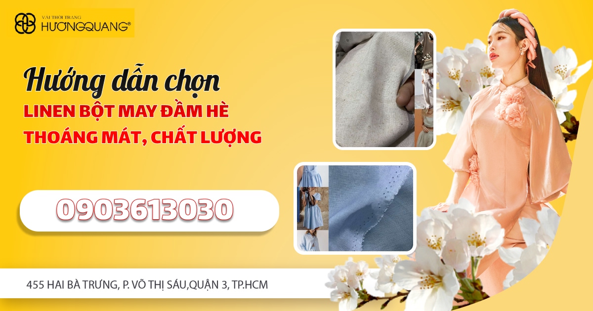 Váy babydoll linen bột mềm mại, thoáng mát.