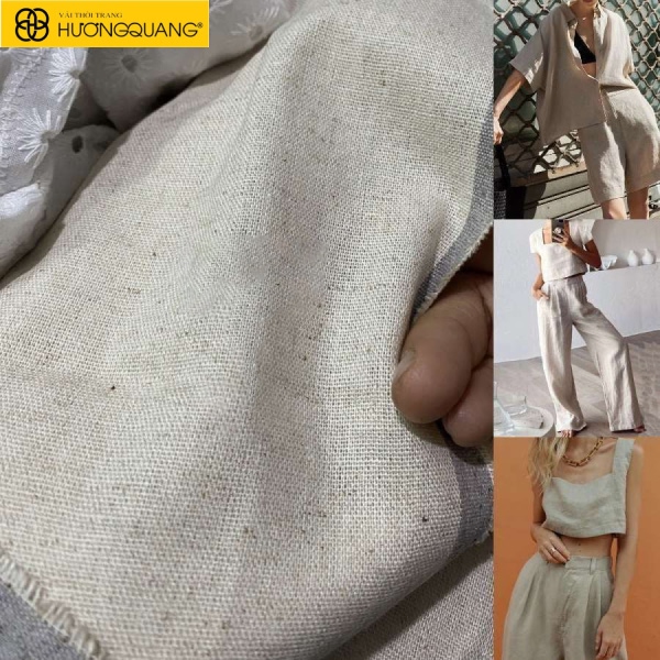 Khách hàng thử linen bột theo mẫu đầm tham khảo