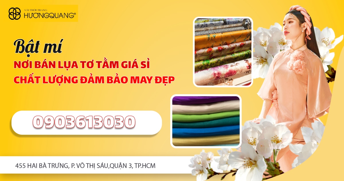 Vải Hương Quang cung cấp lụa uy tín