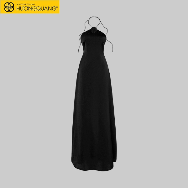 : vải lụa latin bóng mịn đặt trên bàn kiểm vải đầm dự tiệc