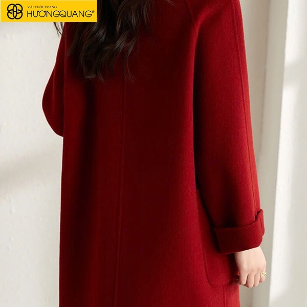 Vải dạ ép lông cừu bề mặt mịn giữ nhiệt tốt